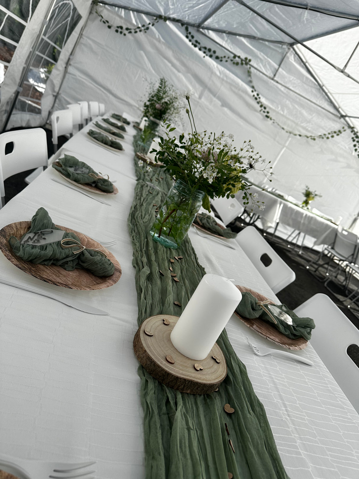 Duk til avlangt bord