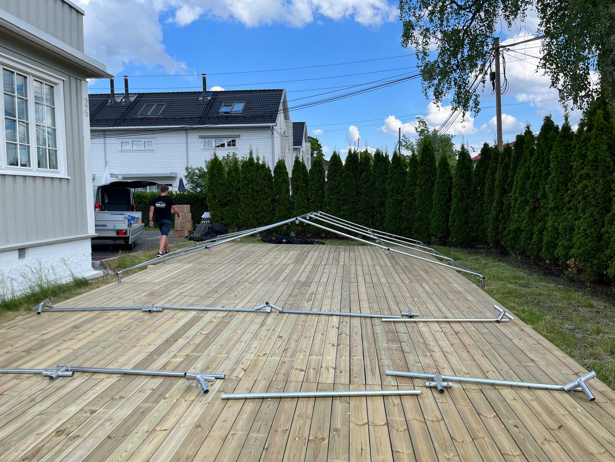 Tregulv til partytelt