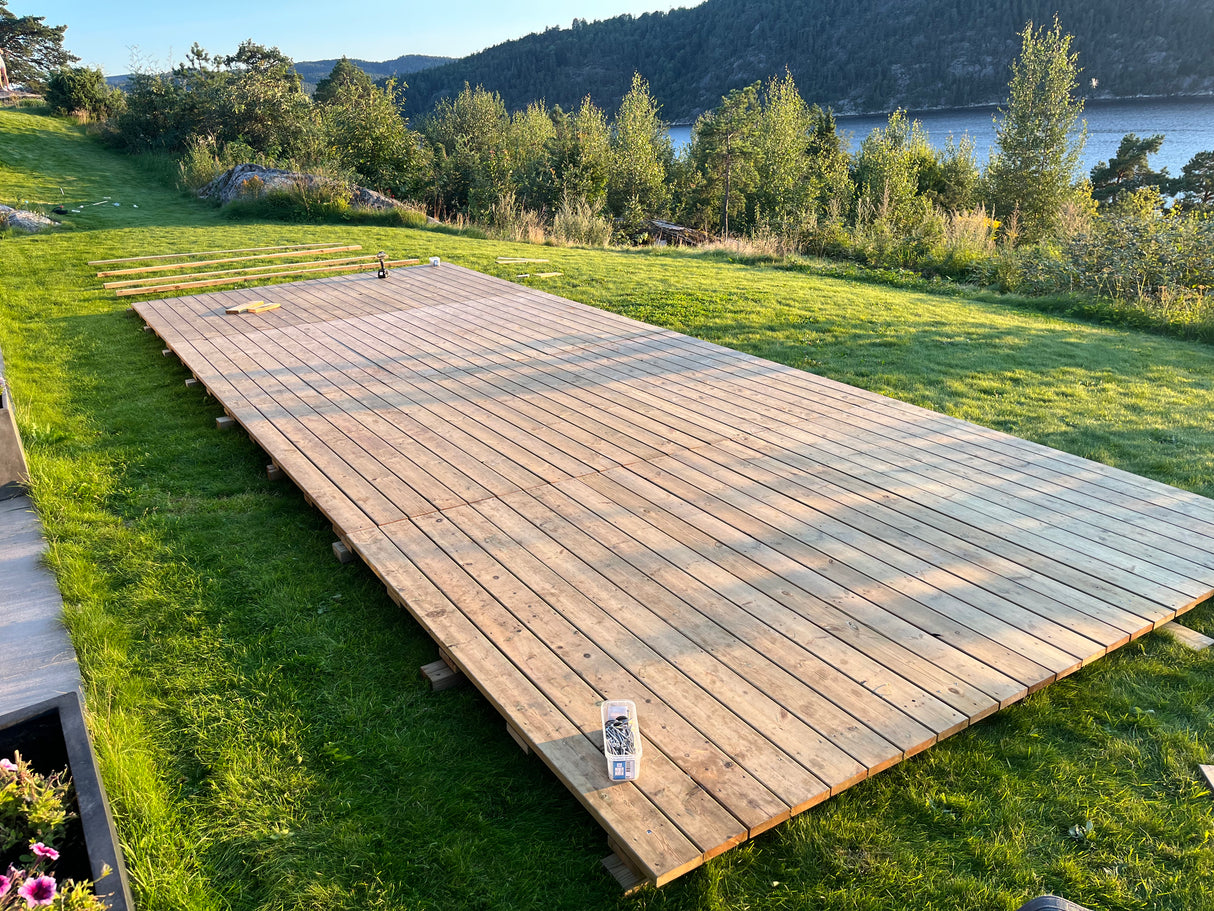 Tregulv til partytelt