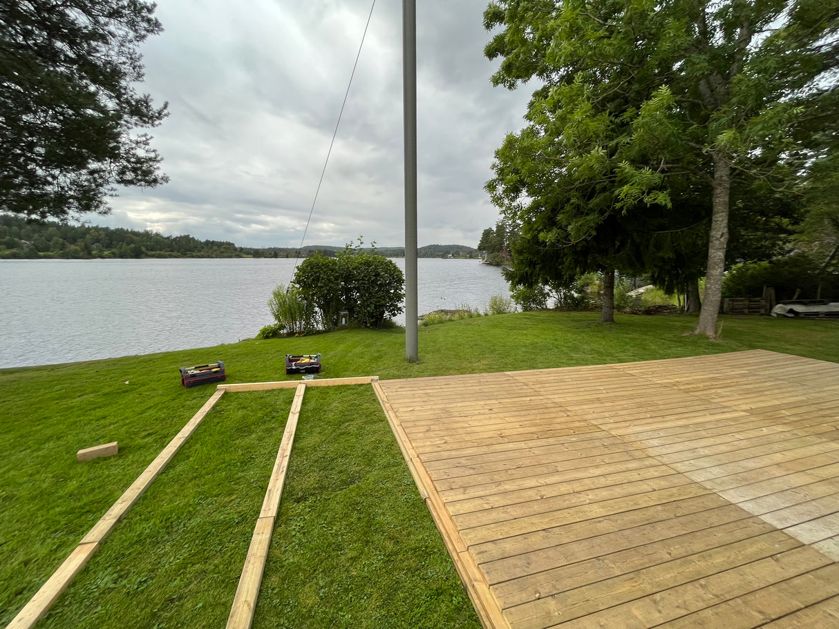 Tregulv til partytelt