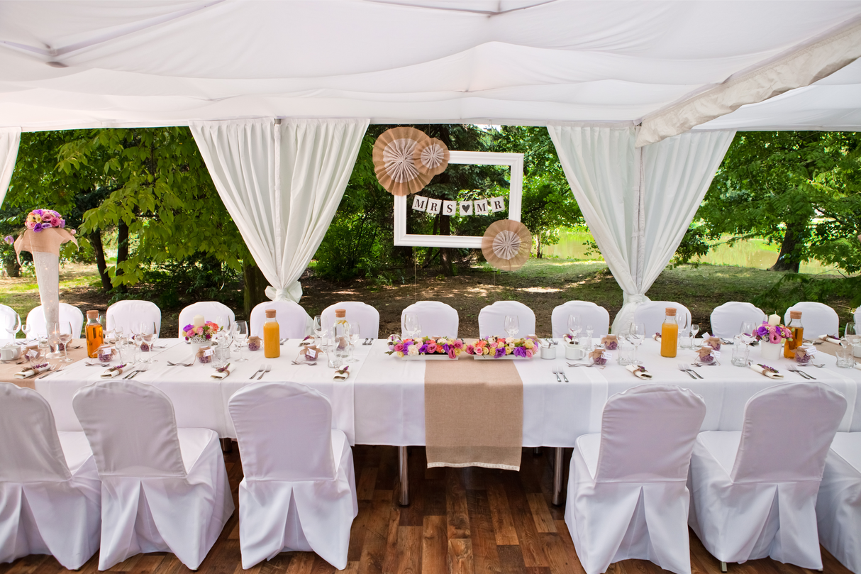 Drapering til teltbein