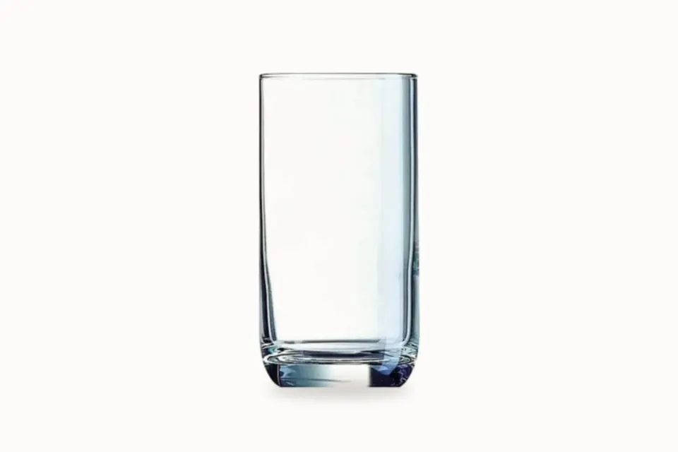 Rett vannglass