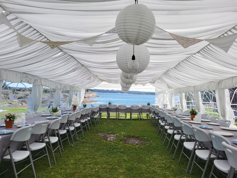 Stort partytelt med lining i taket - Berg Event — bilde 3
