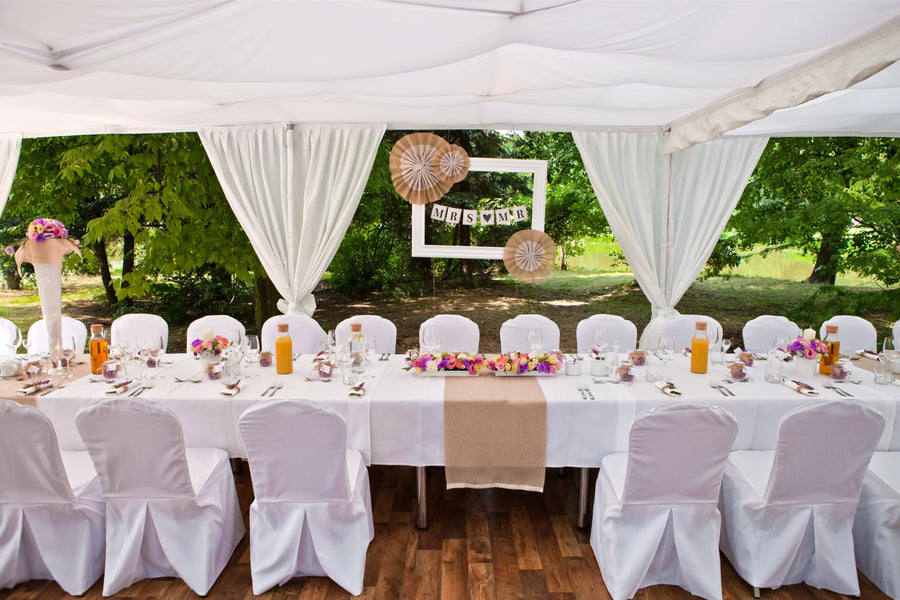 Drapering til teltbein - Berg Event — bilde 5