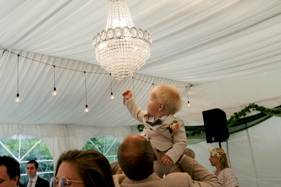 Drapering og lining i taket på partytelt — bilde 1