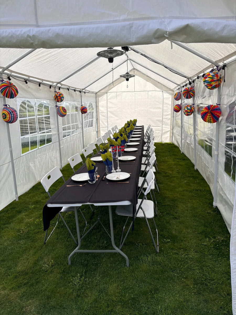 3x8m-telt pyntet til 17. mai-feiring - Berg Event — bilde 2